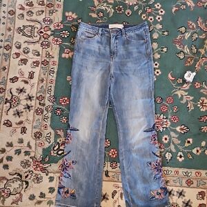 Soft Surroundings Embellished Jeans